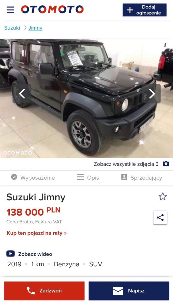 Suzuki Jimny używany